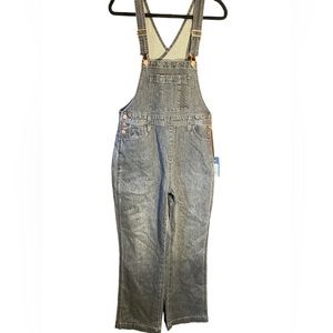 Women's Sulfur Black Denim Overalls - Universal Thread™ Straightleg NEW